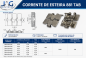 ESTEIRA CURVA DE INOX 881 - K750 - 190MM