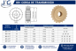RODA DE TRAÇÃO E RETORNO PARA ESTEIRA CURVA INOX 881 - 82MM - 190MM